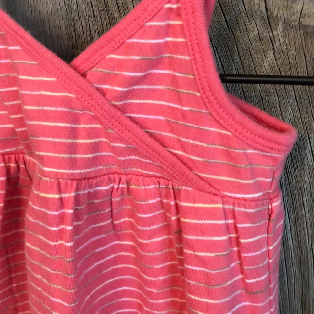 Old Navy Girls Pink Striped Cami Tank Dress 2T